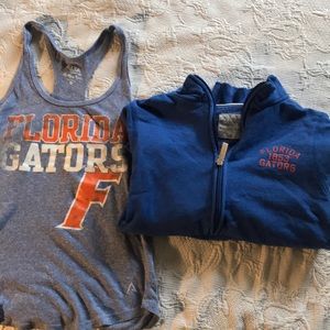 FLORIDA GATORS BUNDLE- tank top & quarter zip